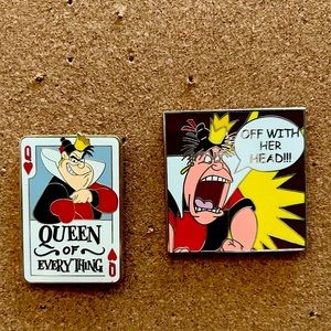 Disney Official Trading Pins Queen of Hearts Alice in Wonderland